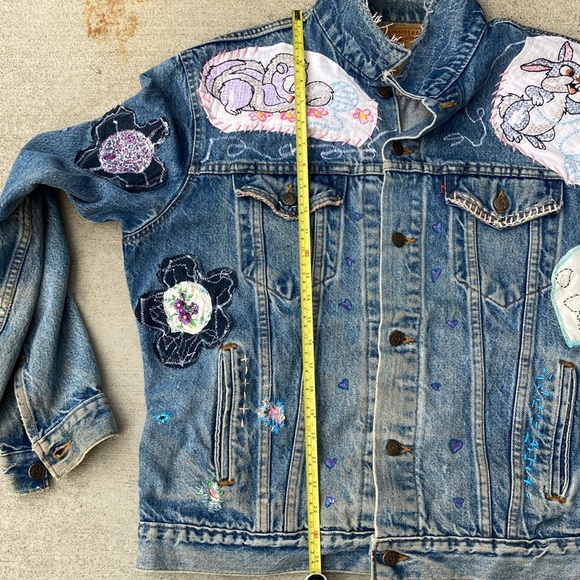 Vintage Upcycled Levi’s Jacket Disney Theme - Picture 13 of 14